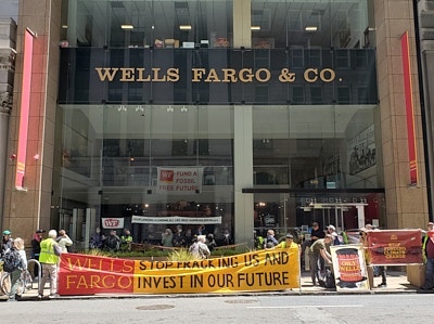 Climate Activists Occupy Wells Fargo Global Headquarters:April 25, 2022